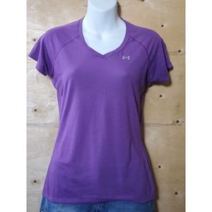 XS purple Under Armour V-Neck Shirt